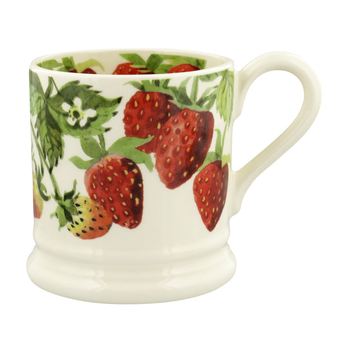 Emma Bridgewater Vegetable Garden Strawberries Half Pint Mug. Handmade in England. 