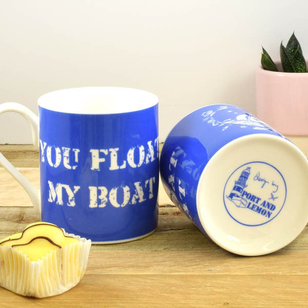 Port & Lemon You Float my Boat Bone China Mug