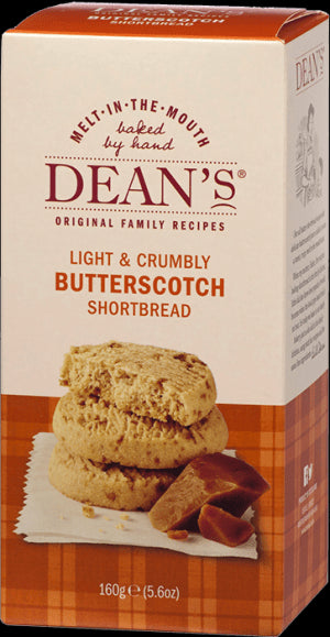 Dean's Light & Crumbly Butterscotch Shortbread Rounds 160g