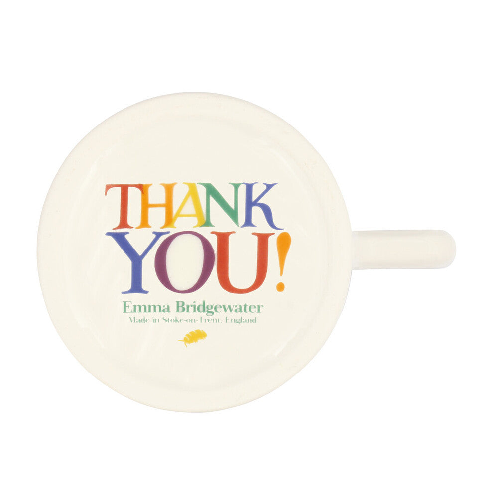 Emma Bridgewater Rainbow Toast Thank You Half Pint Mug
