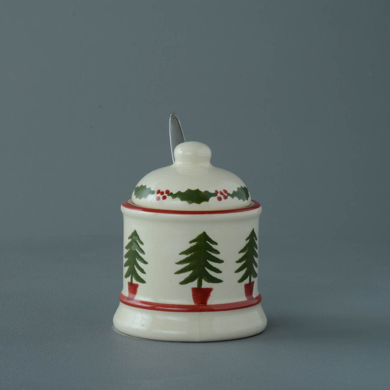 Brixton Pottery Christmas Tree Jam Pot