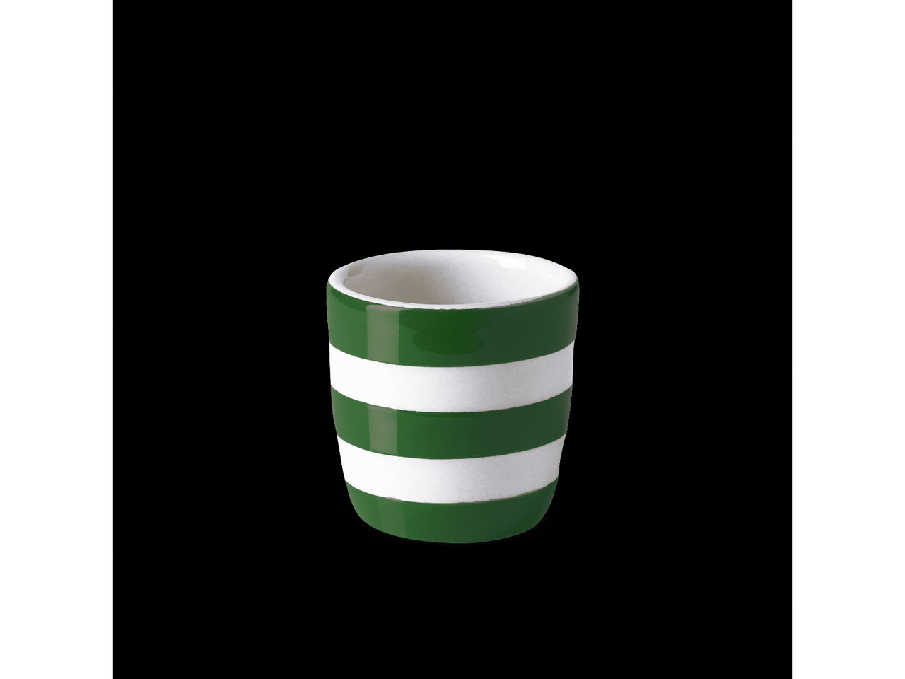 Cornishware Striped Egg Cup - adder green