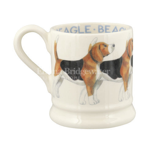 Emma Bridgewater Beagle Half Pint Mug. Handmade in England.