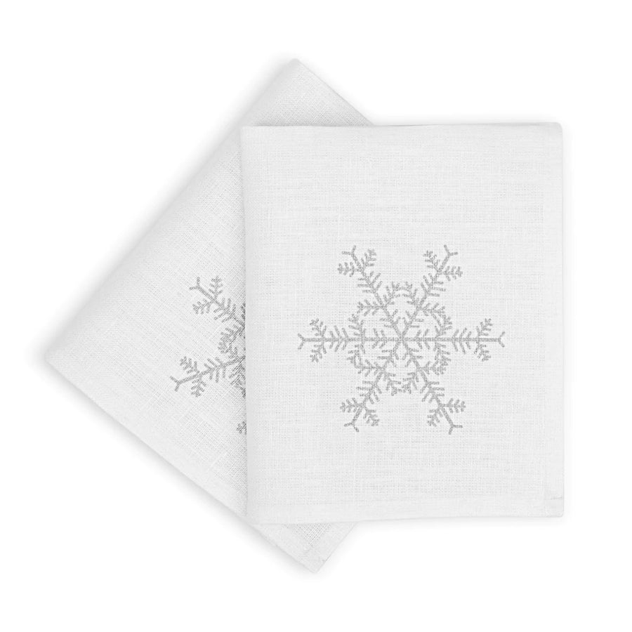 Snowflake Linen Napkin 2 pack by Ulster Weavers.