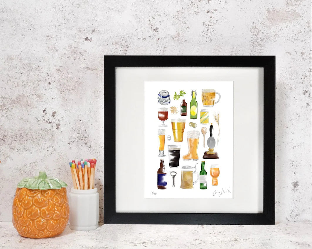 Beer Print by Corinne Alexander