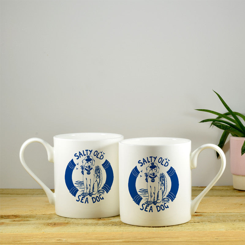 Port & Lemon Salty Sea Dog Bone China Mug