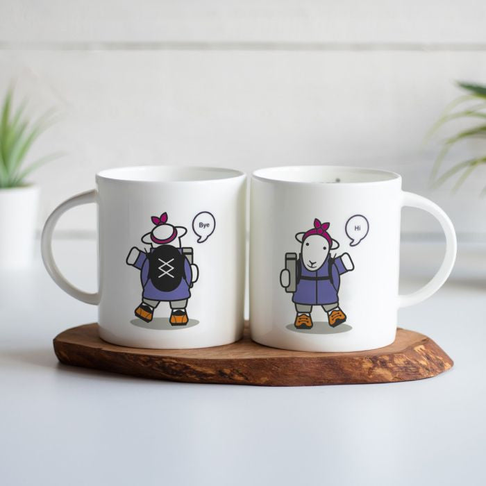 herdy Roam Free 'Flo' mug. Bone china made in England.