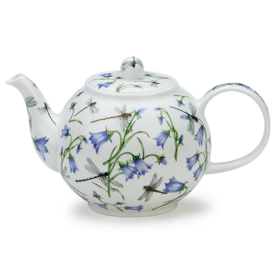 Fine bone china Dunoon Harebell large teapot.