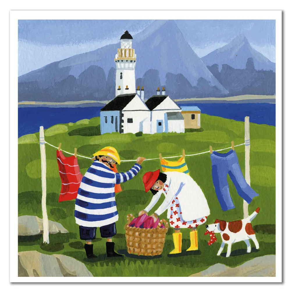 Ornsay Washing Day Greetings Card