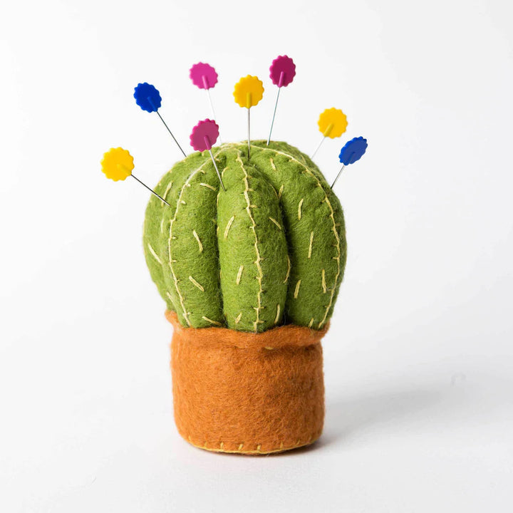 Cactus Pincushion Wool Mix Felt Craft Kit by Corinne Lapierre