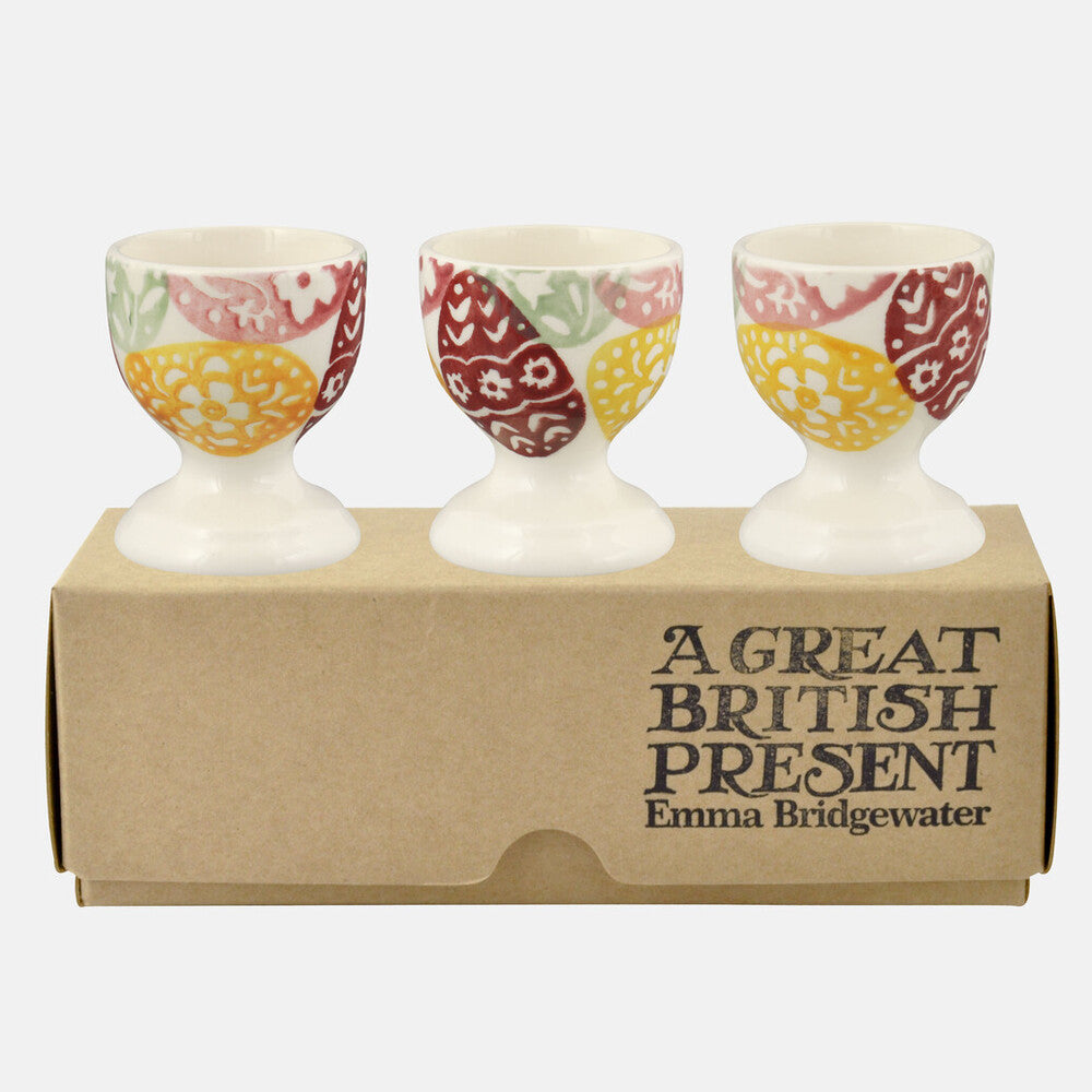 Emma Bridgewater Bright Easter Eggs Set of 3 Egg Cups Boxed