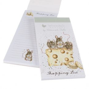 'Crackers about Cheese' Shopping List Pad by Hannah Dale for Wrendale Designs.