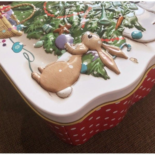 Belle & Boo Christmas Tree Shaped Tin