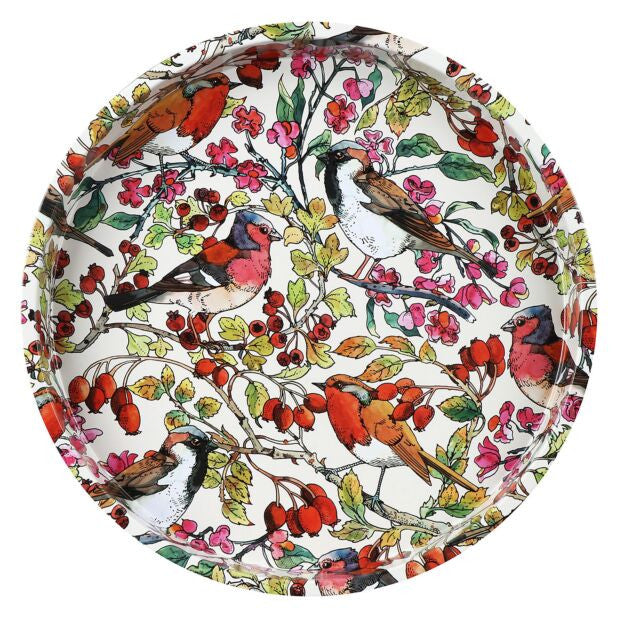 Birds in the Hedgerow Deepwell Tin Tray