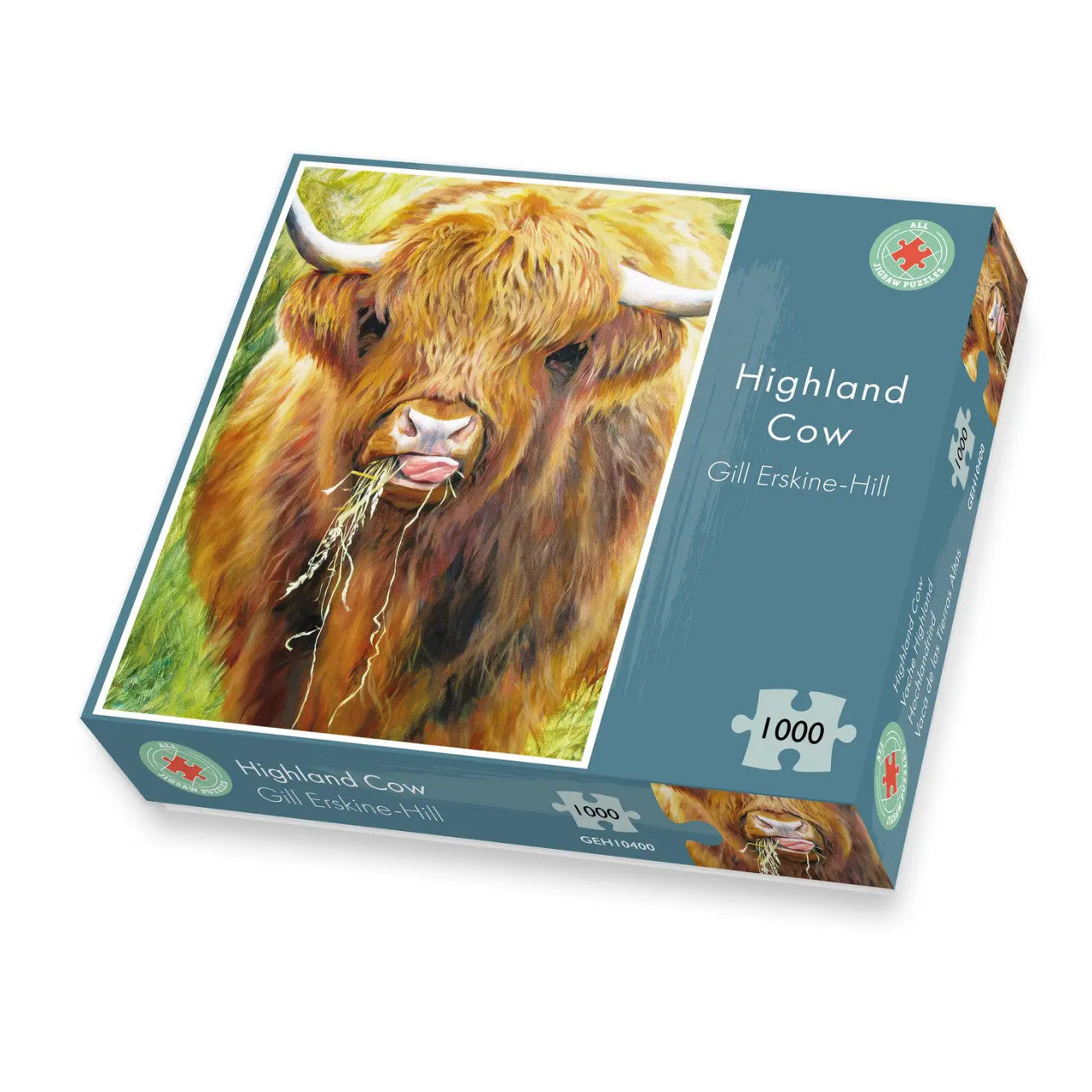 Highland Cow by Gill Erskine-Hill 1000 piece Jigsaw by All Jigsaw Puzzles.