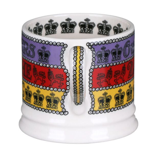 3 Cheers for King Charles III Small Mug by Emma Bridgewater. Handmade in England.
