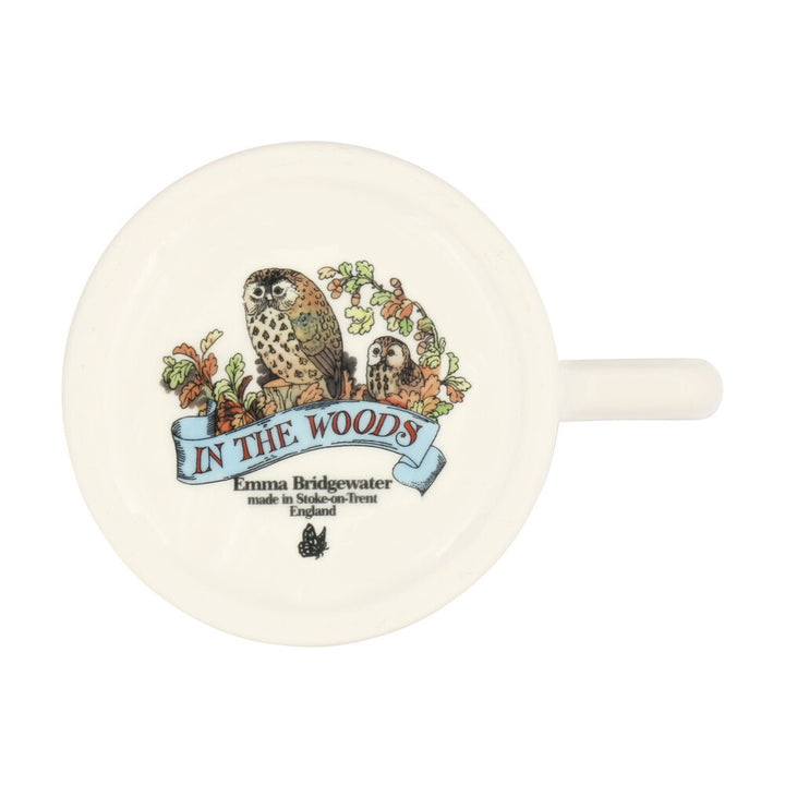 Emma Bridgewater In The Woods  Owl & Stoat Half Pint Mug. 