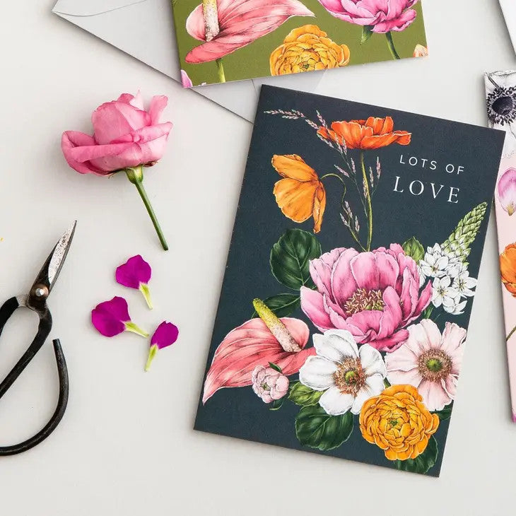 Floral Brights Lots of Love Greeting Card