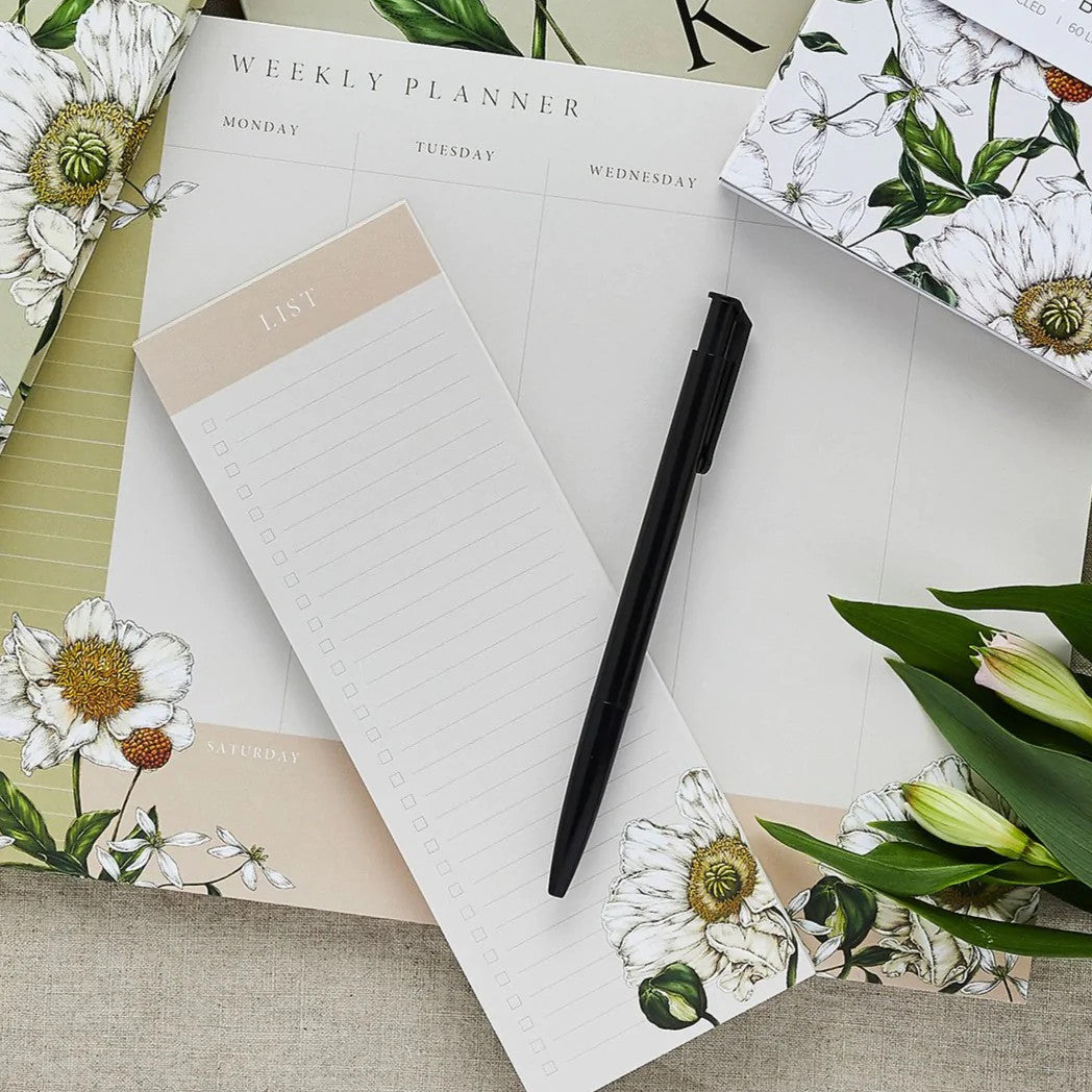 Spring Blossom To Do List Pad by Catherine Lewis Design