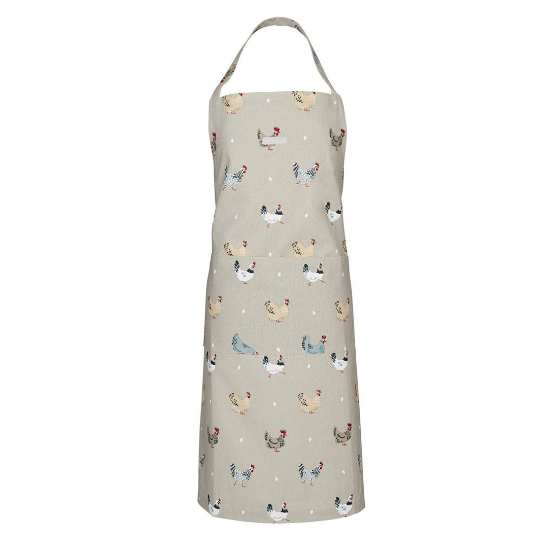 100% Cotton Lay a Little Egg hen adult apron from Sophie Allport