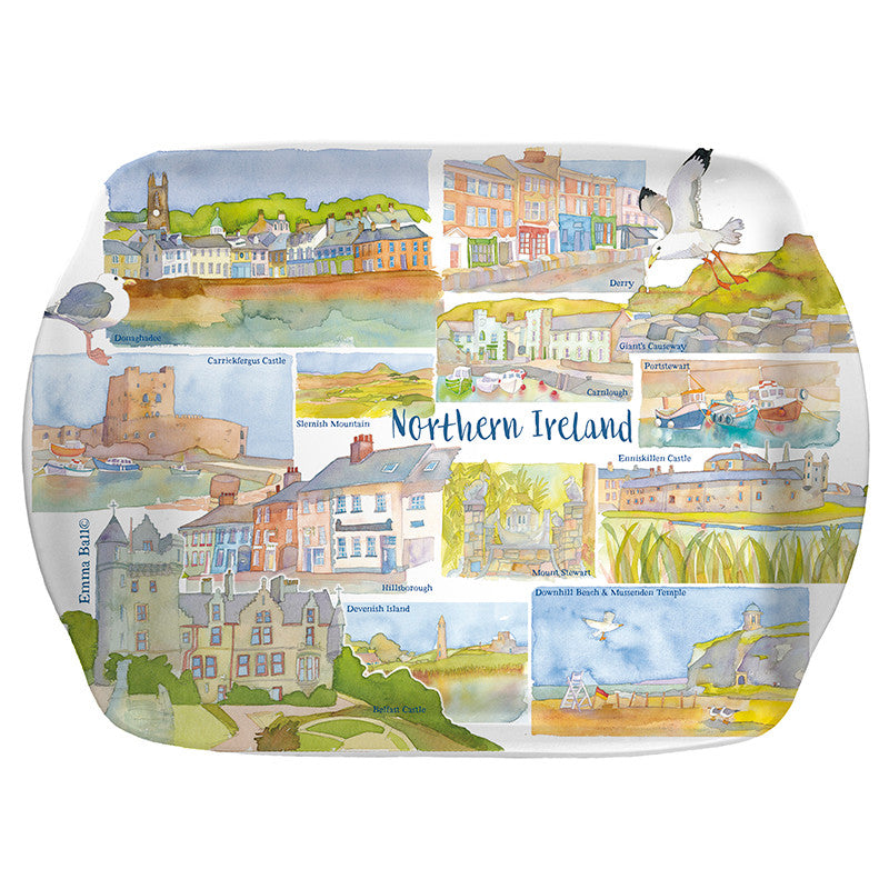 Northern Ireland Melamine Scatter Tray from Emma Ball