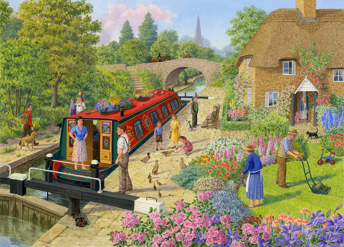 Lock Keepers Cottage 1000 Piece Jigsaw Puzzle.