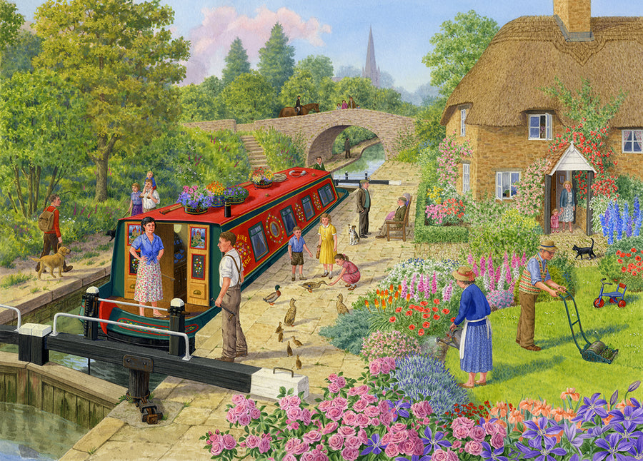 Lock Keepers Cottage 1000 Piece Jigsaw Puzzle.