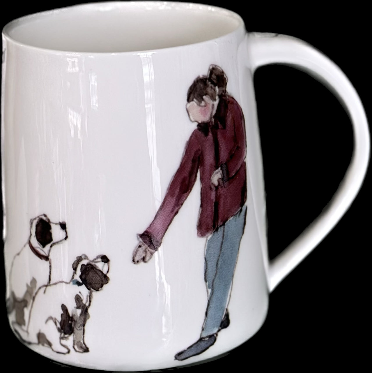 Two Cockerpoos Mug Bone China Mug by Helen Beard.