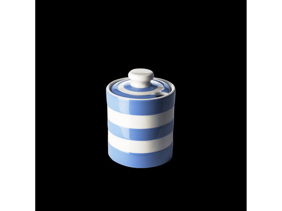 Cornishware Blue Striped Honey/Marmalade Pot