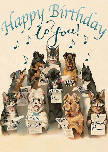 . . . And We All Sing Together! Birthday Card  by Madame Treacle