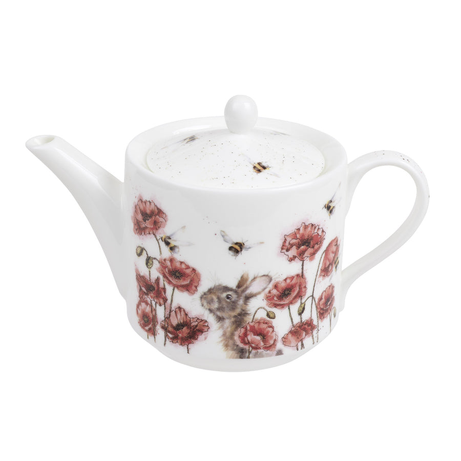 'Let it Bee' Fine Bone China Teapot in a Wrendale Design by Royal Worcester.