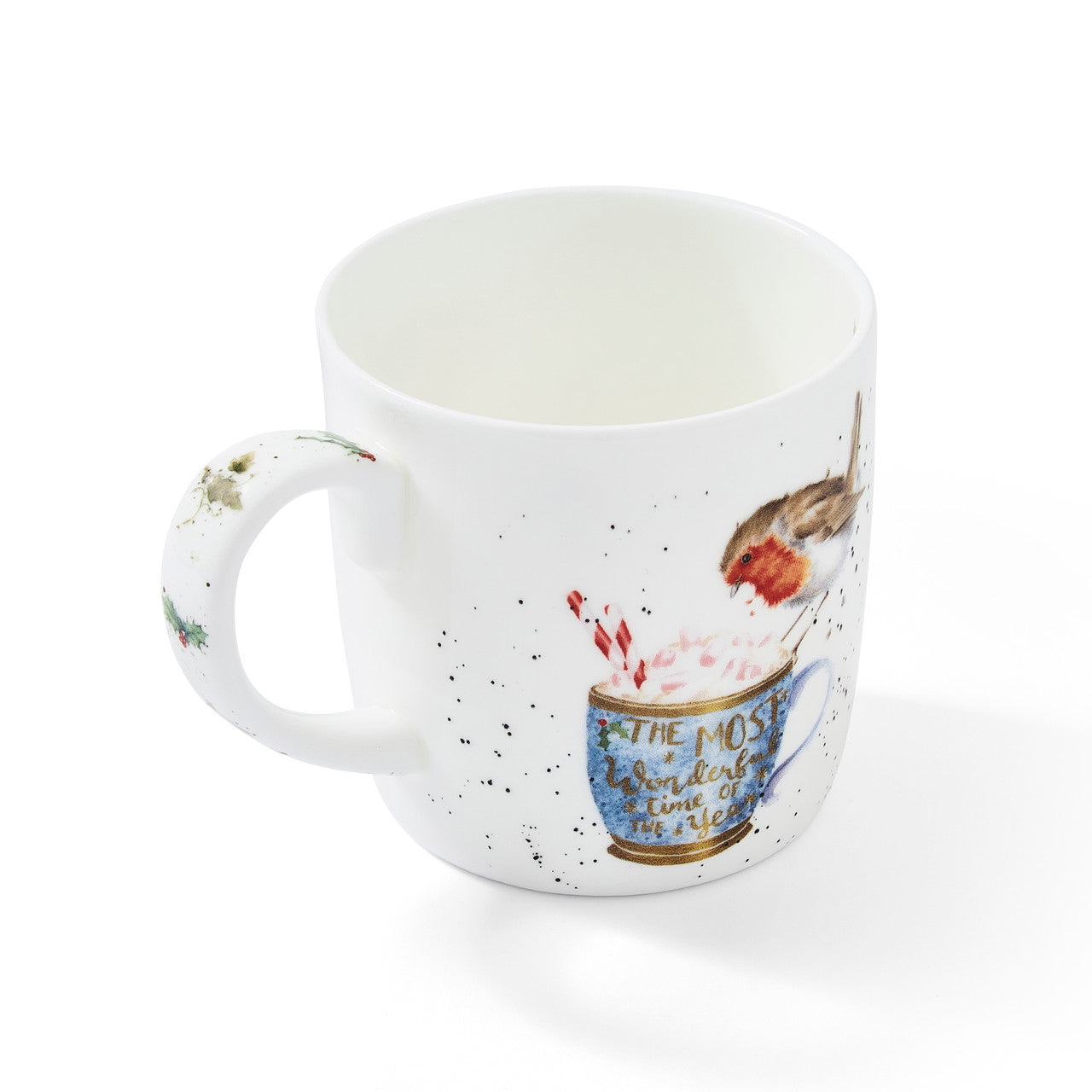 'Cup of Cheer' Robin Bone China Mug from Wrendale Designs and Portmeirion