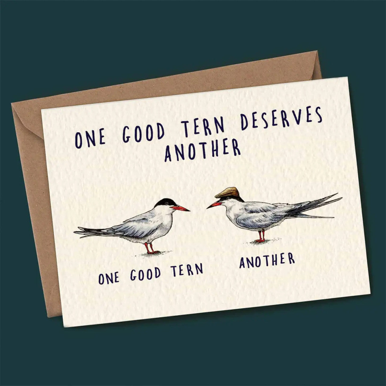 One Good Tern Greetings Card by Bewilderbeest