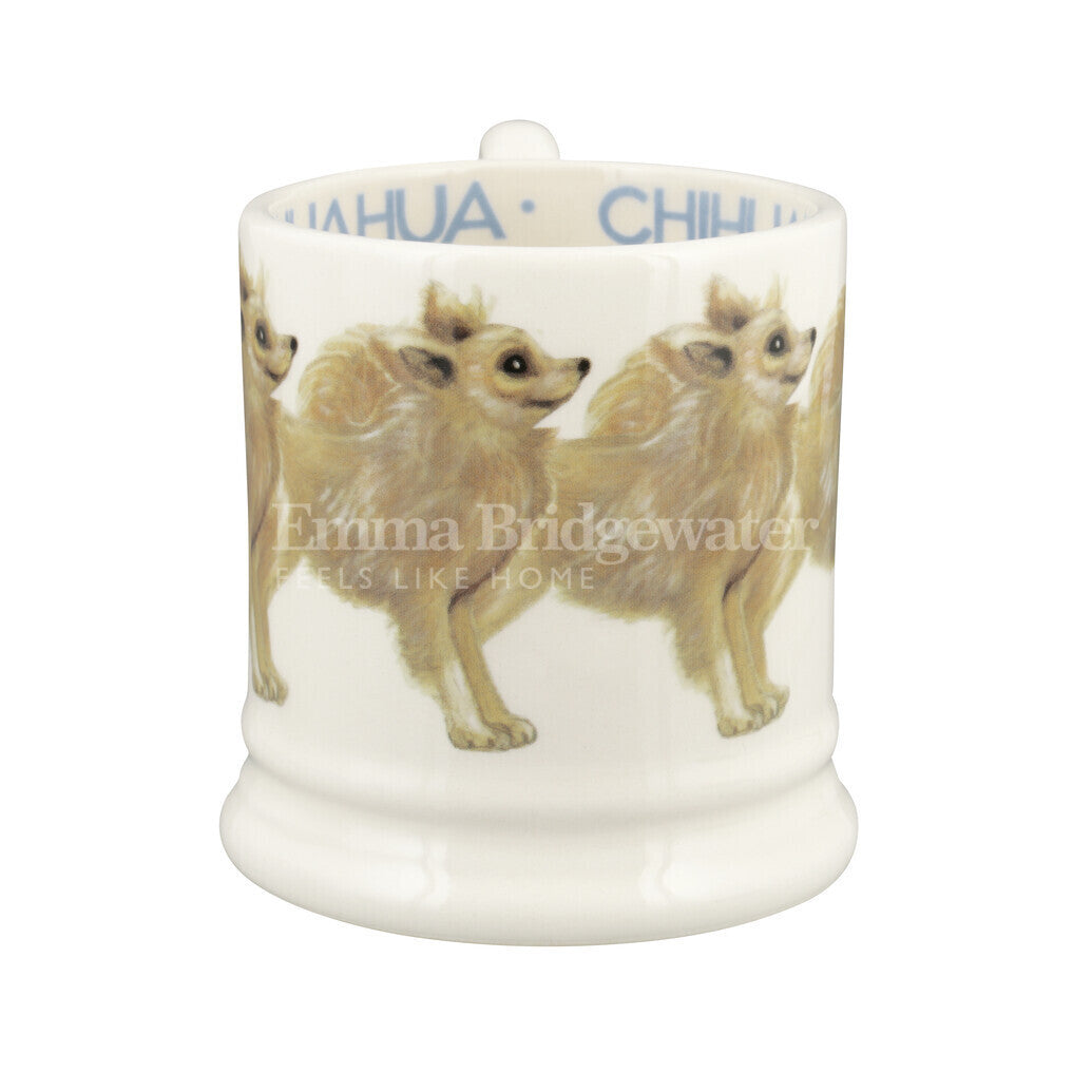 Emma Bridgewater Chihuahua Half Pint Mug. Handmade in England.