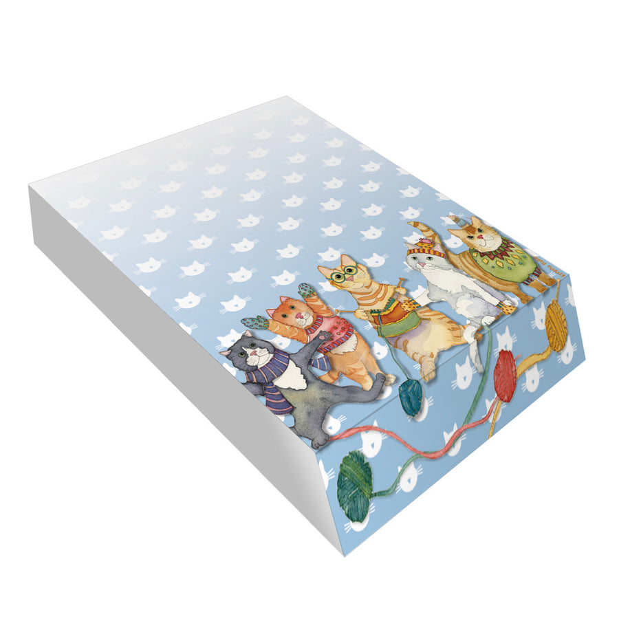 Kittens in Mittens slant pad from British artist Emma Ball.