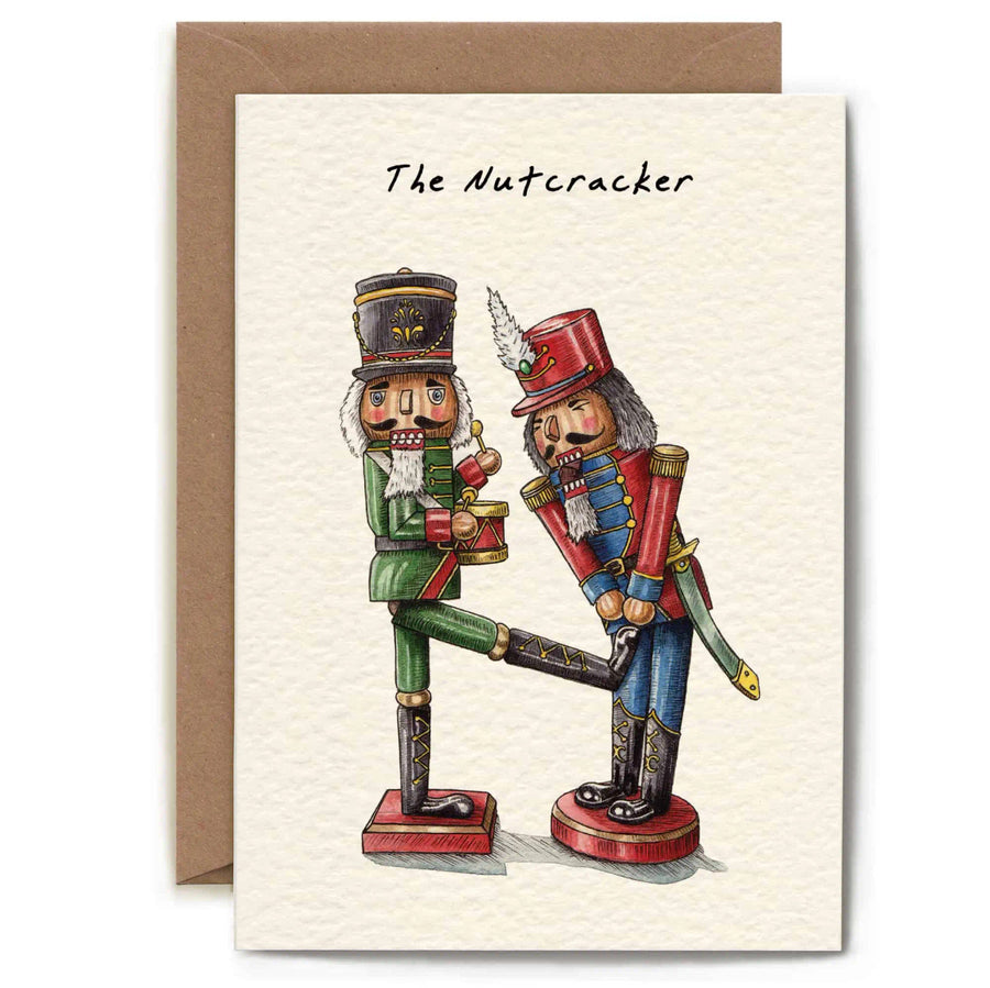 The Nutcracker Christmas Greetings Card by Bewilderbeest.
