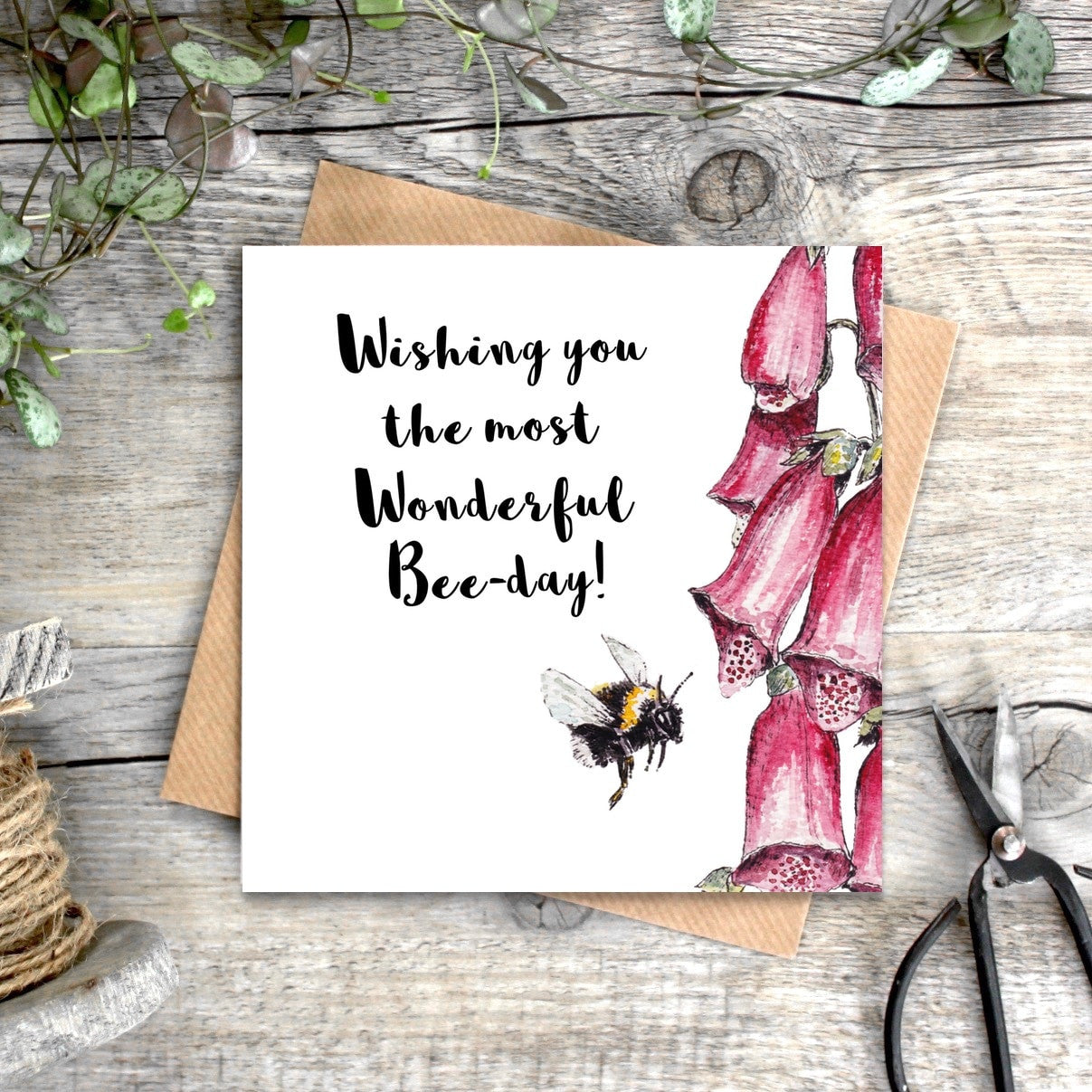 Wishing You the Most Wonderful Bee-day Greetings Card
