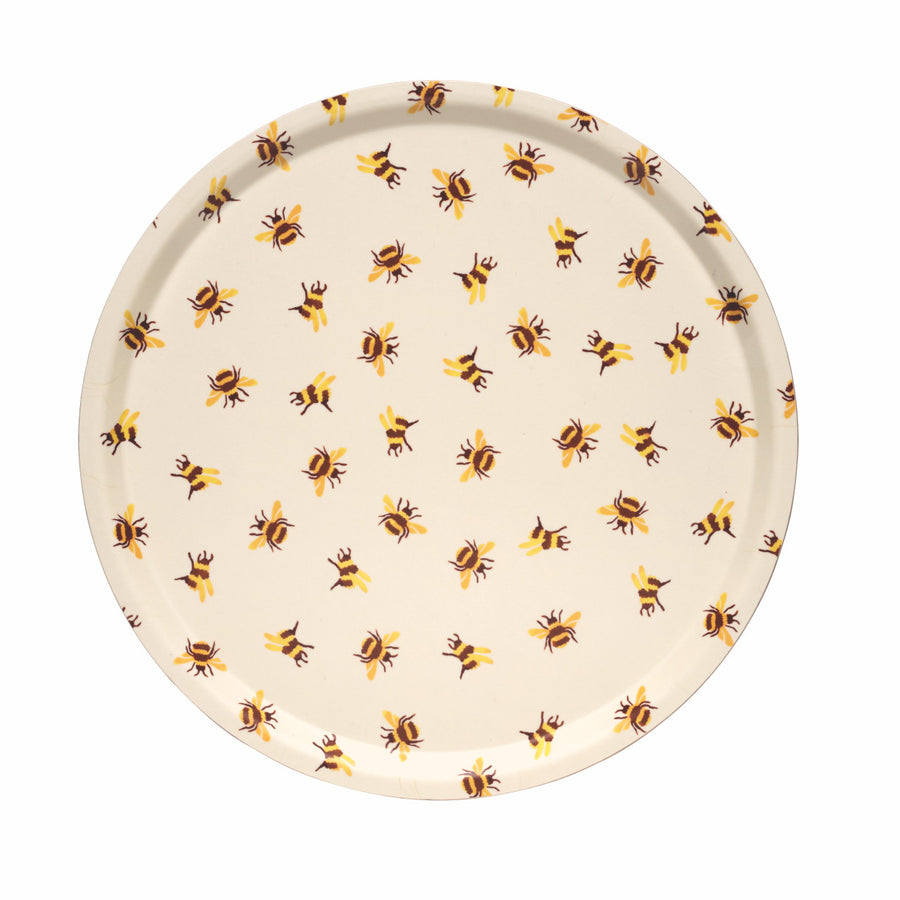 Emma Bridgewater Bumblebee Round Birch Tray Eco-Friendly!