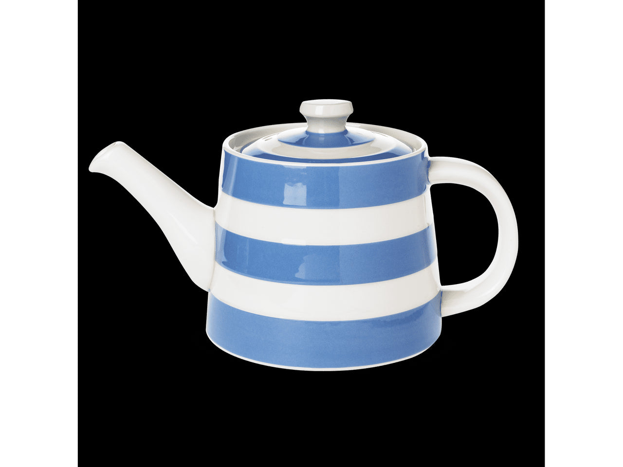 Cornishware Striped Large Rosie Teapot - blue