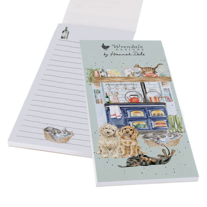 'Country Kitchen' Dog Shopping List Pad by Hannah Dale for Wrendale Designs.