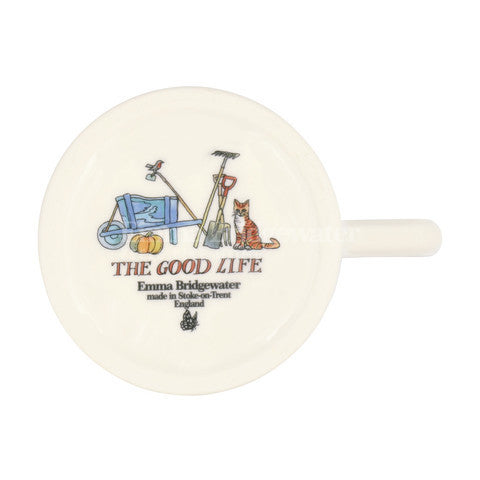 Emma Bridgewater The Good Life In The Garden Mug Half Pint Mug. 