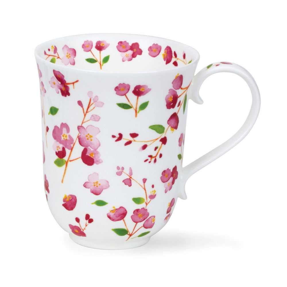 Dunoon Fine Bone China Braemar Petites Fleurs Mug - Pink