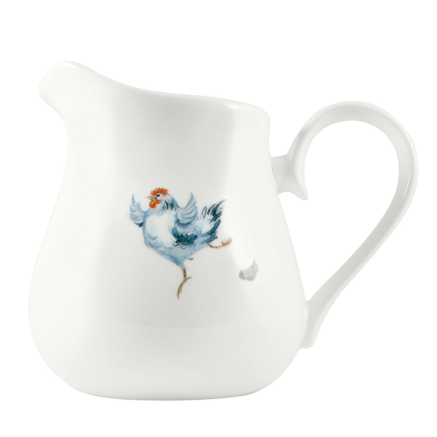  Dancing Hen Bone China Fat Jug - Large by Jane Abbott