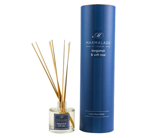 Bergamot & Soft Rose Reed Diffuser from Marmalade of London.