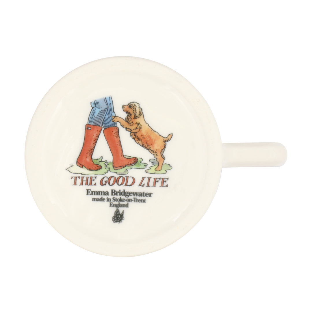 Emma Bridgewater The Good Life Favourite Dog Walks Half Pint Mug. 