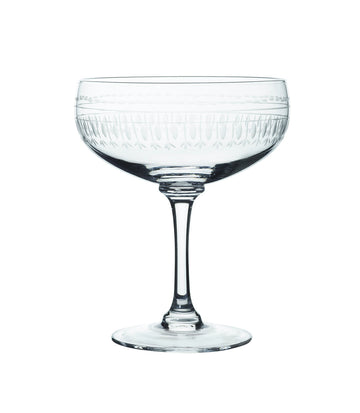 Cocktail Glass with Ovals Design by The Vintage List. Image