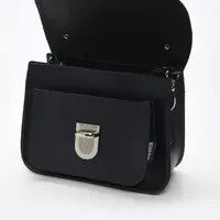 Handmade Leather Luna Navy Small Handbag by Zatchels.