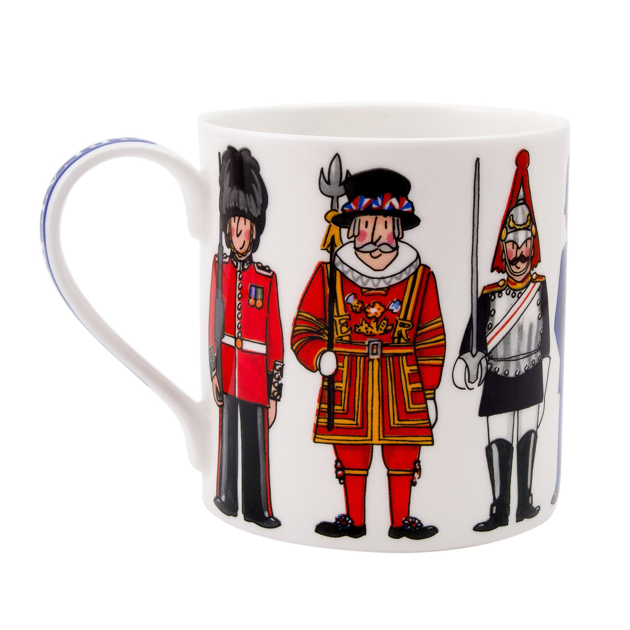 Alison Gardiner Bone China British Figures mug boxed.
