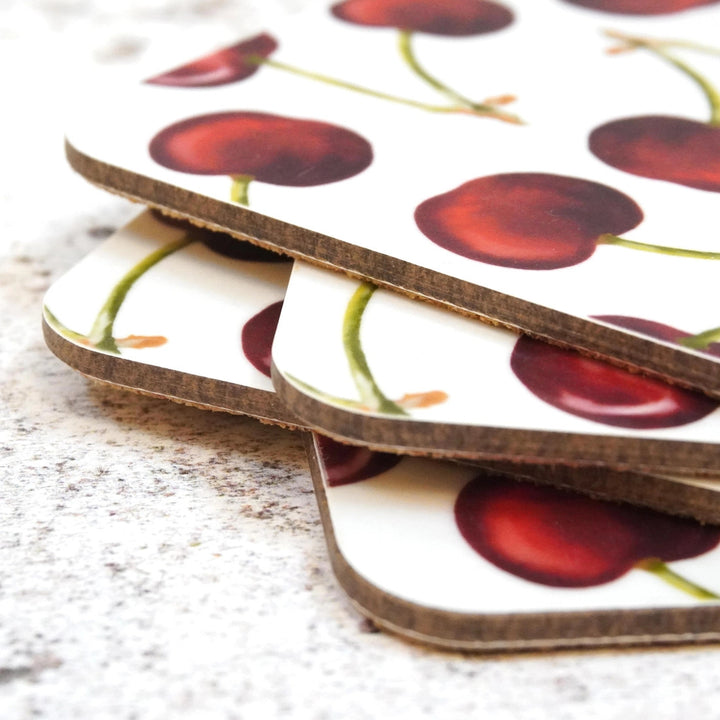 Cherry Coaster Set by Corinne Alexander