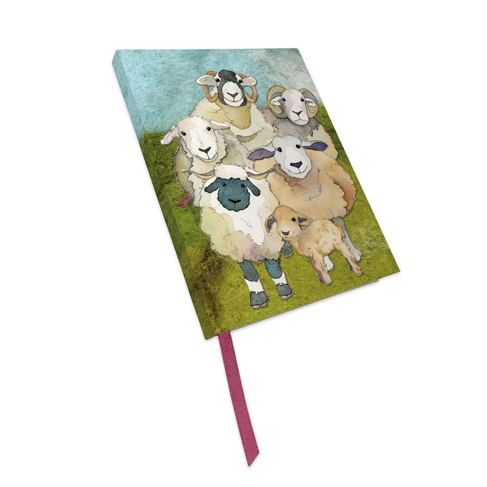 Felted Sheep Bound Notebook by Emma Ball.